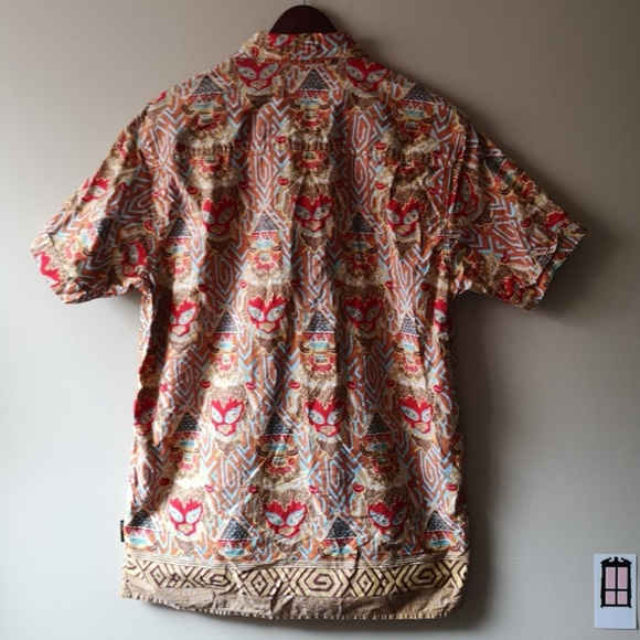 BLEND of America Los Muertos Hawaiian Shirt Size L - Picture 5 of 7